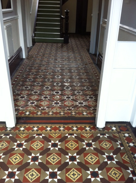 Victorian Tiles Floor Cleaning