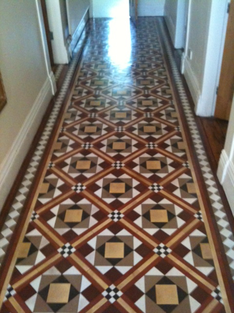 Victorian Tiles Floor Cleaning