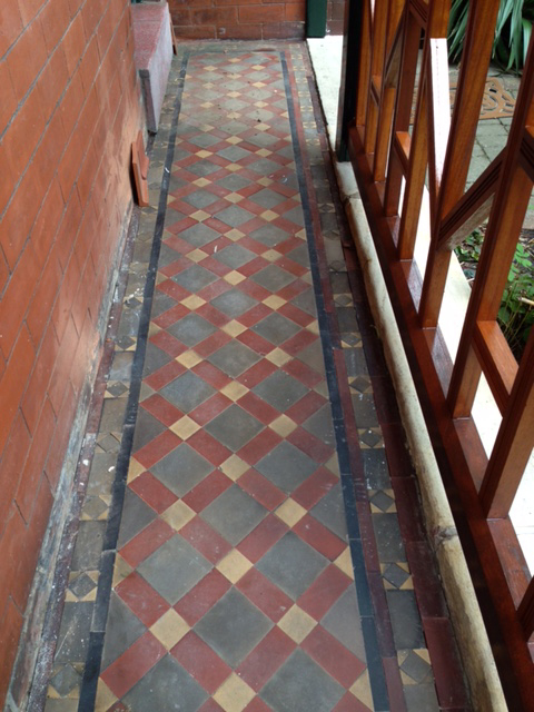 Victorian Tiles Floor Cleaning