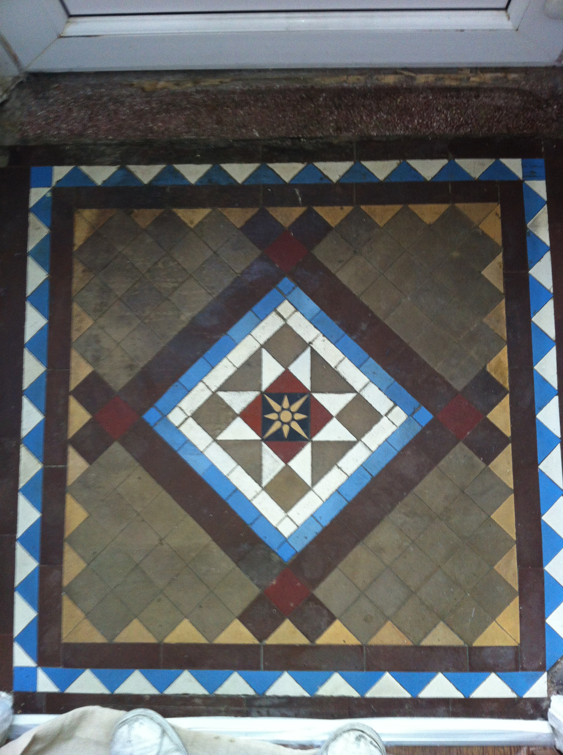 Victorian Tiles Floor Cleaning