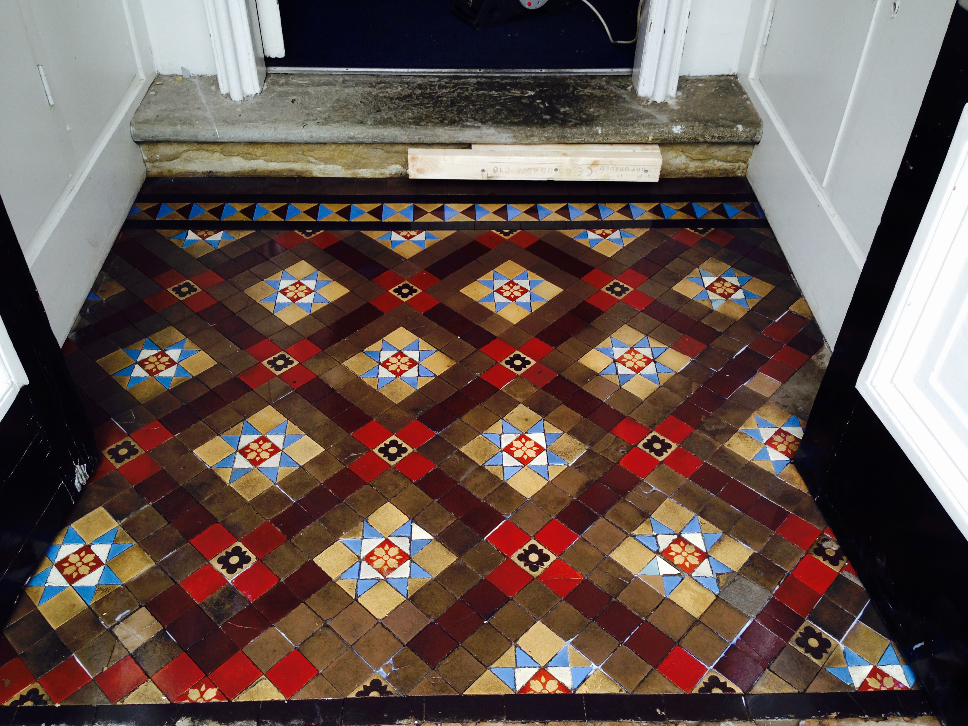Victorian Tiles Floor Cleaning
