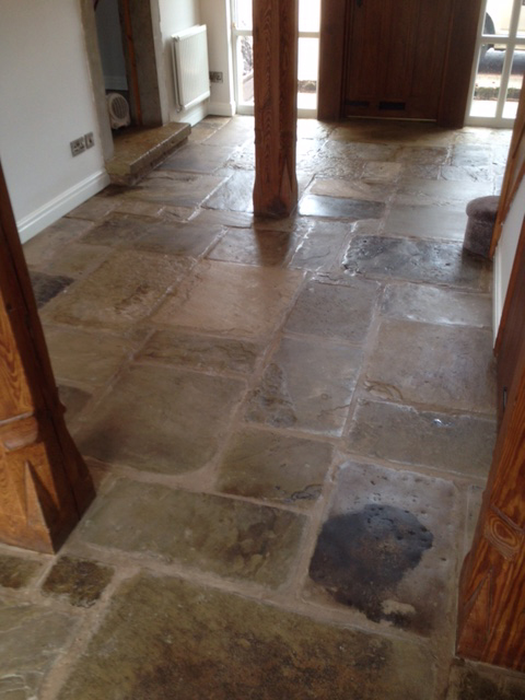 Sandstone Floor Cleaning