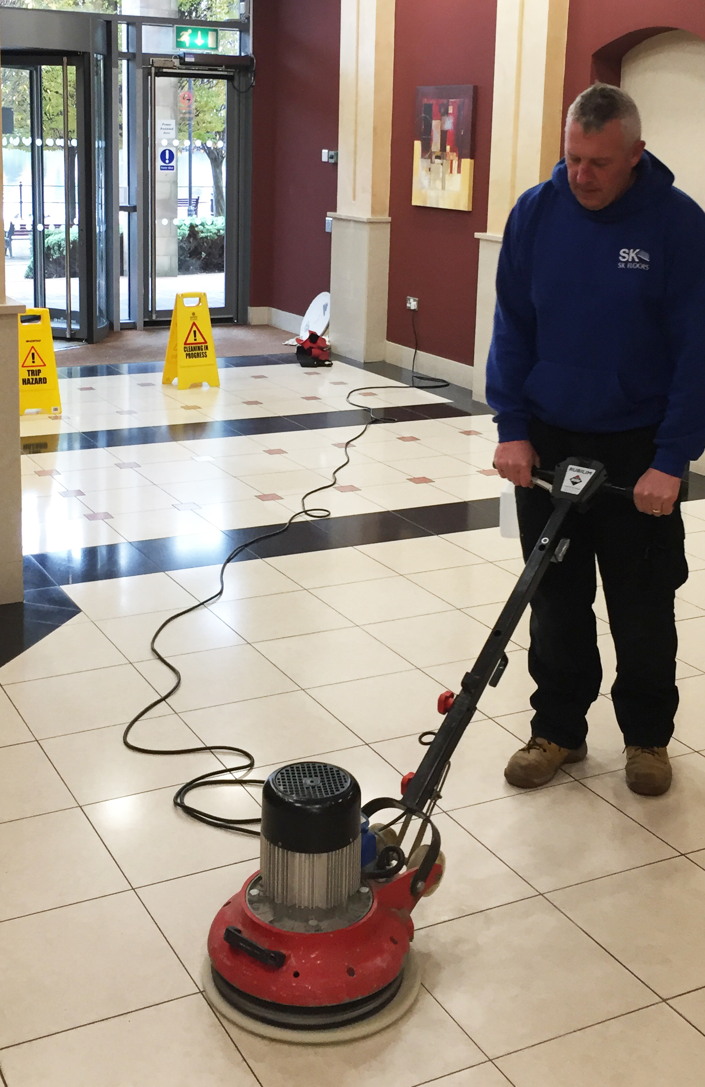 Marble Commercial Floor Cleaning